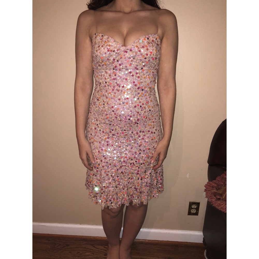 Jovani Sequin Midi Dress